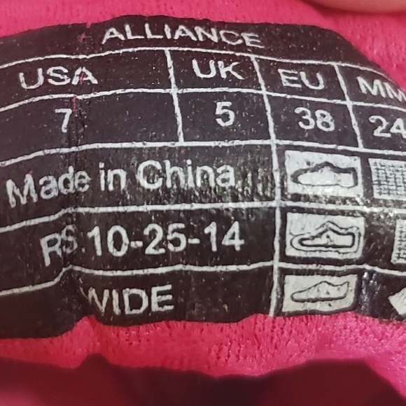 Vionic Alliance Sneakers Orthotic Comfort Womens Size 7 Wide Gray Pink Blue - Picture 8 of 11